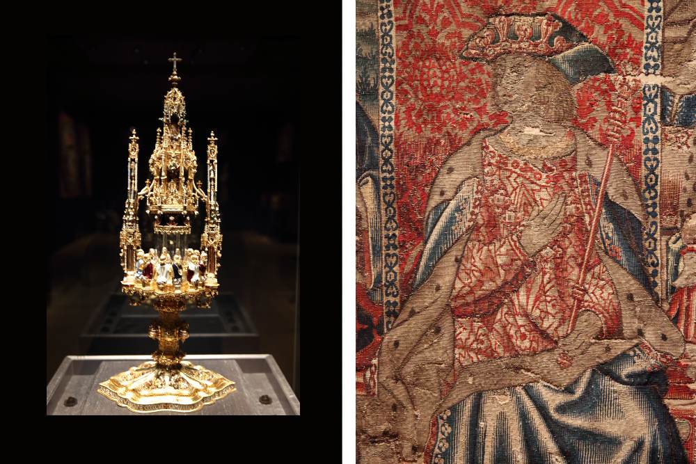 24: Belém Monstrance, Gil Vicente (1506)130: King Sitting on the Throne, Fragment of Tapestry (c.1500-1525)