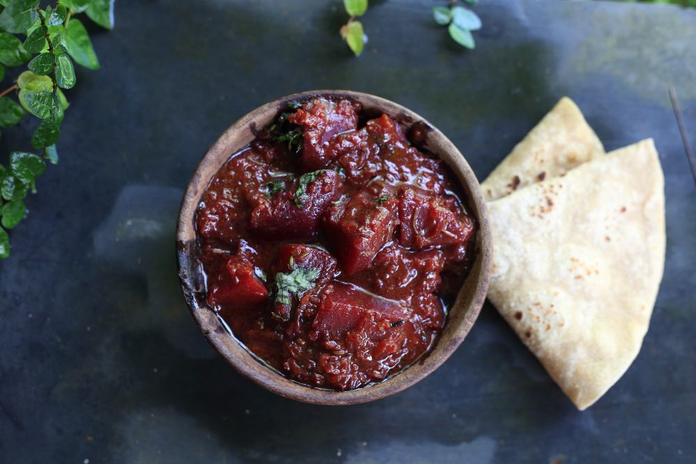 Beetroot Masala by Rajesh Sishupalan, Cliff View Ayurveda Retreat