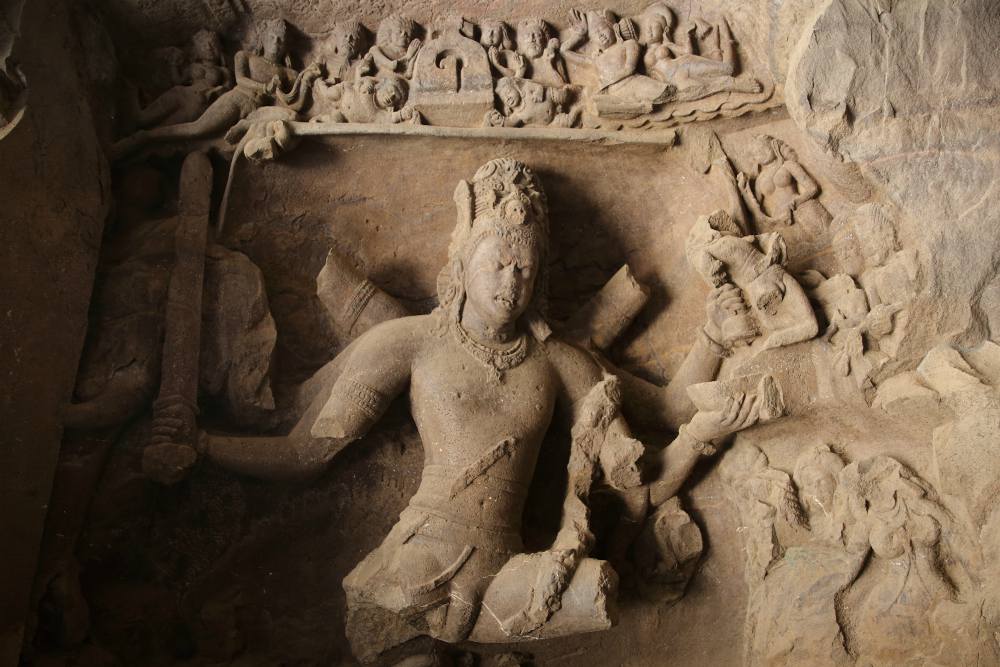 ELEPHANTA CAVES SHIVA SLAYING ANDHAKA (7)

 