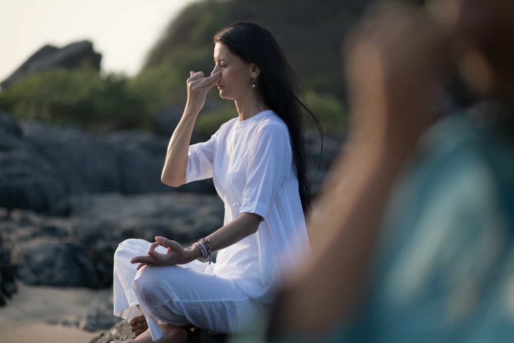 Prana is breath or the vital energy that pervades in the body and ayama means control, to control the breath. Pranayama is a part of Yoga that teaches you the technique of controlling your breath or life force, it teaches you the techniques of extending your breath in many different ways. 