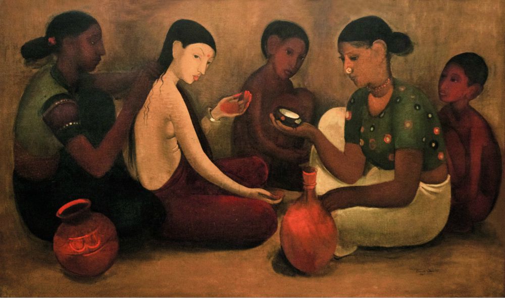Amrita Sher-Gil: Bride's Toilet, 1937