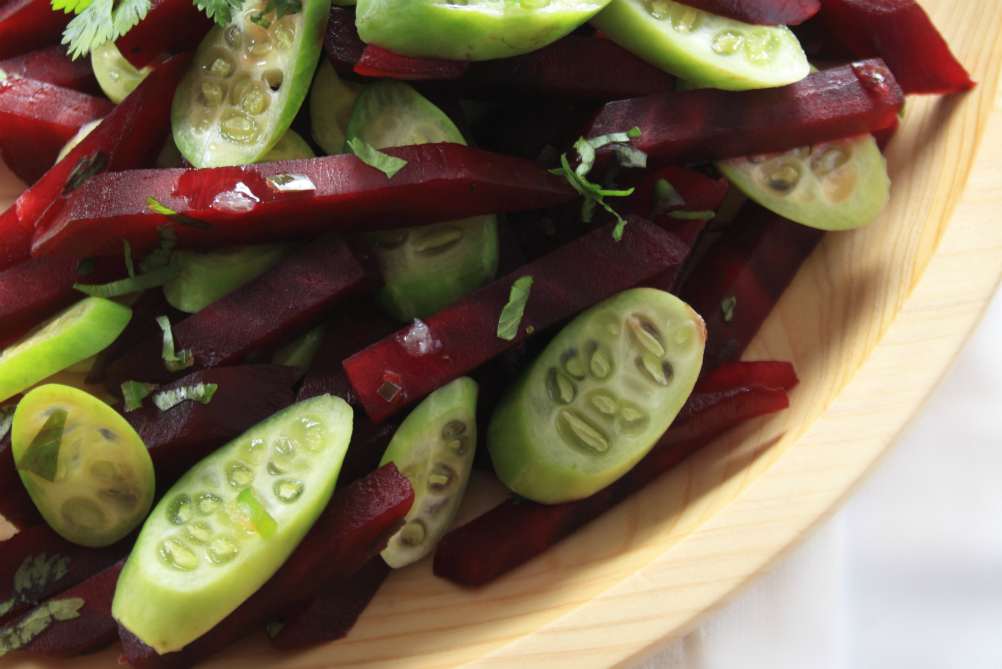 BEETROOT AND GHERKIN SALAD