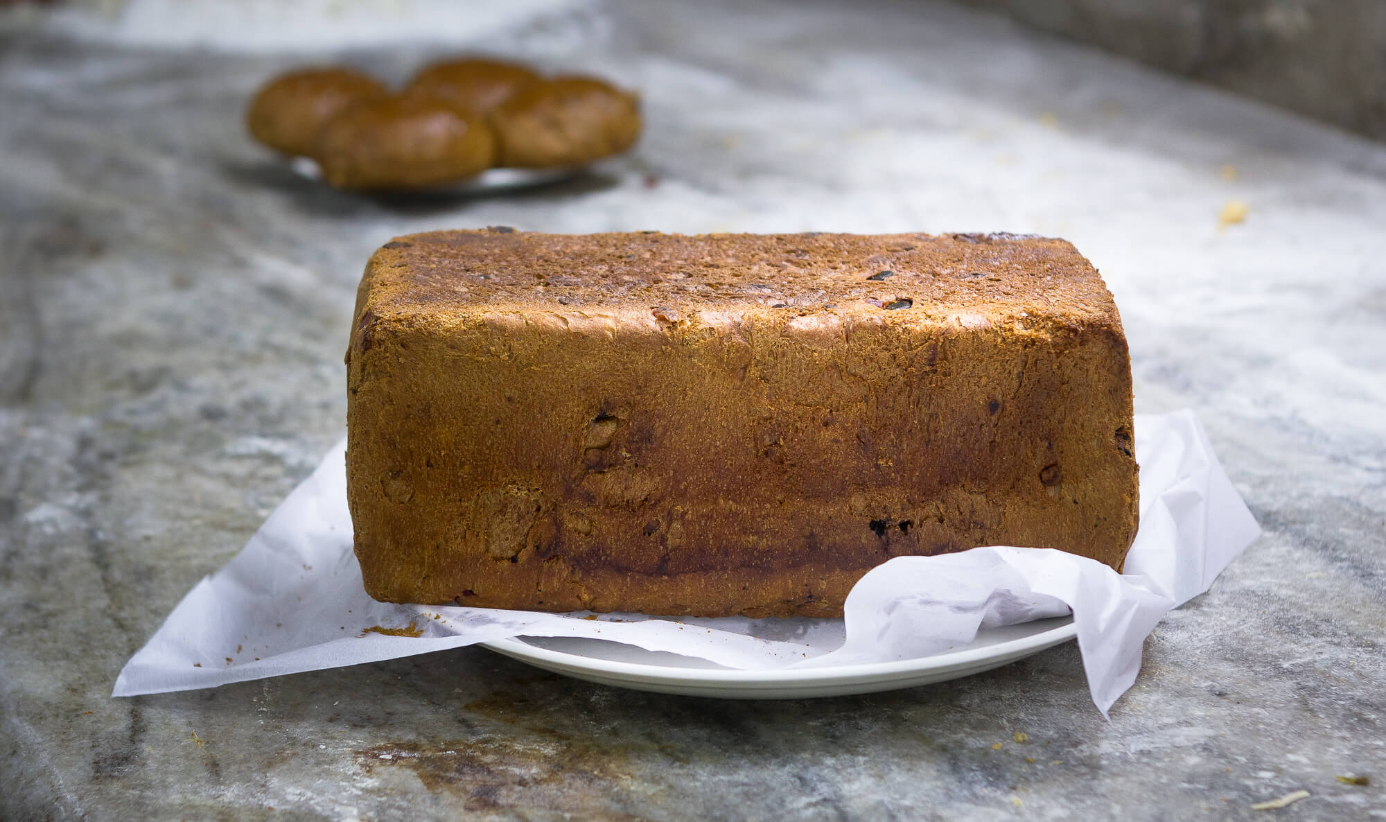BREUDHER - THE STORY OF A DUTCH BREAD  -  A breudher loaf from Quality Bakery in Fort Kochi. 