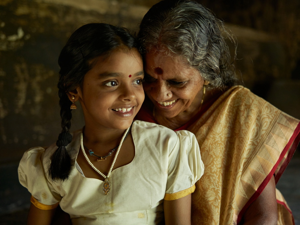 The Temple Gallery:Portrait of Sarojini and Sreekutty.