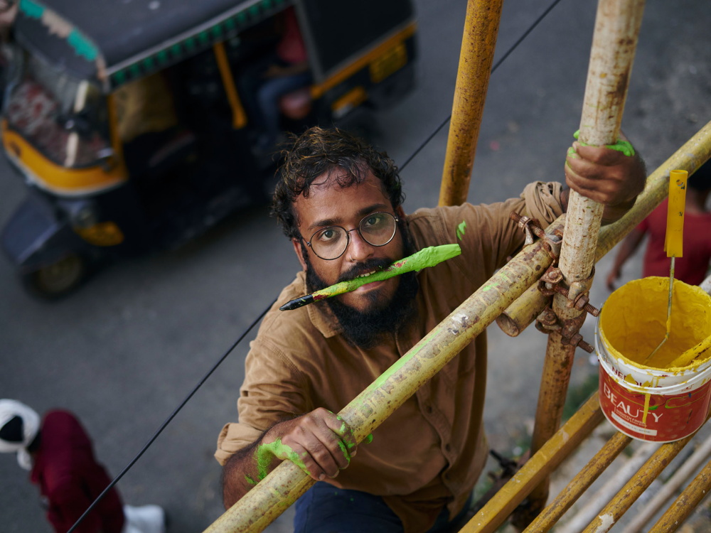 The Streets Gallery: Portrait of Abhinav Kafare, artist.