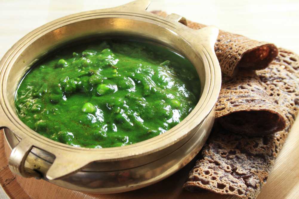 SPINACH AND GREEN PEAS