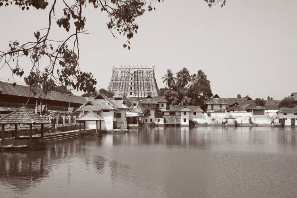 Sree Padmanabhaswamy Temple, Thiruvananthapuram, Kerala, India (Photo circa1930)