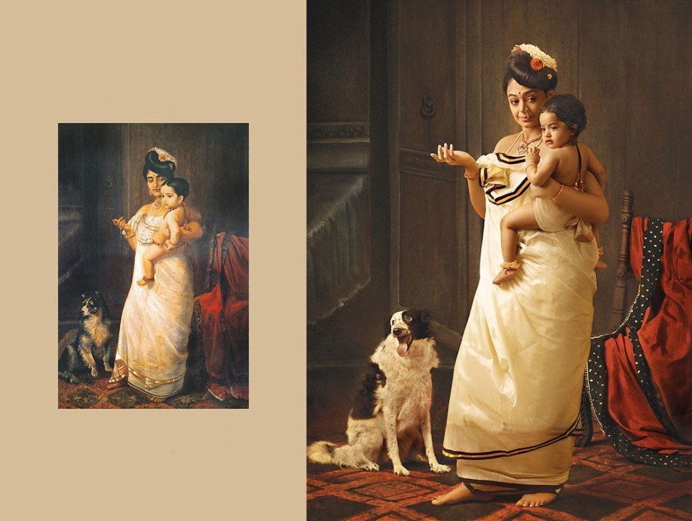 Raja Ravi Varma's recreated paintings in Calendar 2020 By G.Venket Ram: Shobana Chandrakumar
