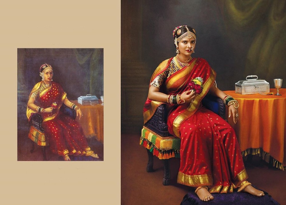 Raja Ravi Varma's recreated paintings in Calendar 2020 By G.Venket Ram: Aishwarya Rajesh