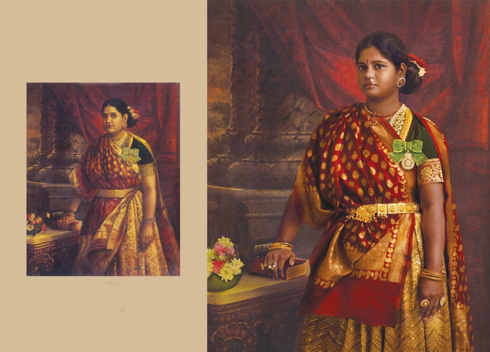 Raja Ravi Varma's recreated paintings in Calendar 2020 By G.Venket Ram: Chamundeshwari