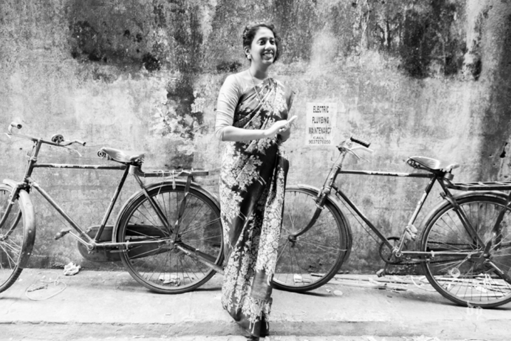 79 IN TIME  -  Nº5: Identity  -  Famously known for knowing the Broadway market at the back of her hand, Ammachi spotted the best of the best. This saree was gifted it to my mother over 20 years ago, and its classically been worn in my aunt's memorable graduation photo. 